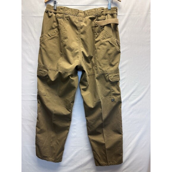 5.11 Tactical Mens Taclite Ripstop Cargo Pants Dark Khaki Size 36x32 Double Knee - Picture 9 of 11